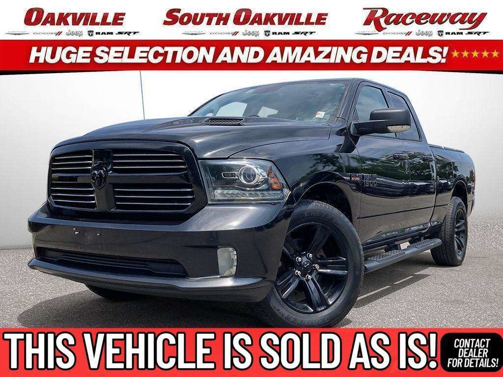 Black 2016 RAM 1500 Pickup Truck Four-Wheel Drive Automatic
