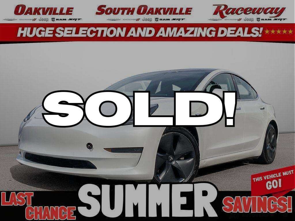White 2020 Tesla Model 3 Sedan All-Wheel Drive Automatic