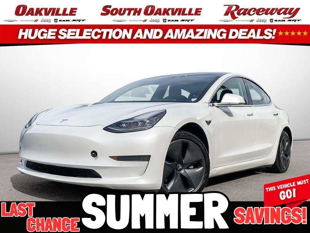 White 2020 Tesla Model 3 Sedan All-Wheel Drive Continuously Variable Transmission