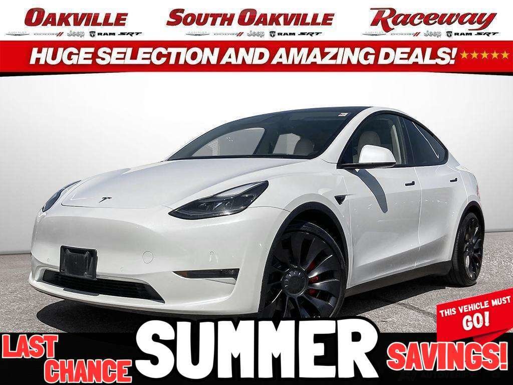 White 2022 Tesla Model Y SUV / Crossover All-Wheel Drive Continuously Variable Transmission