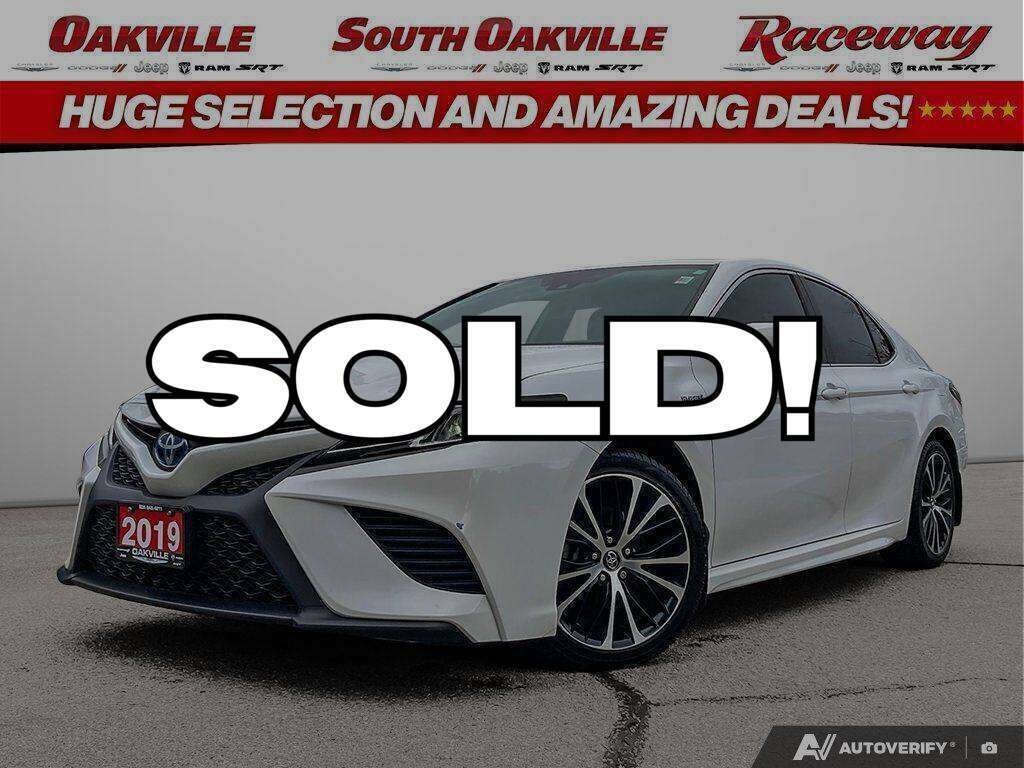 White 2019 Toyota Camry Hybrid Automatic