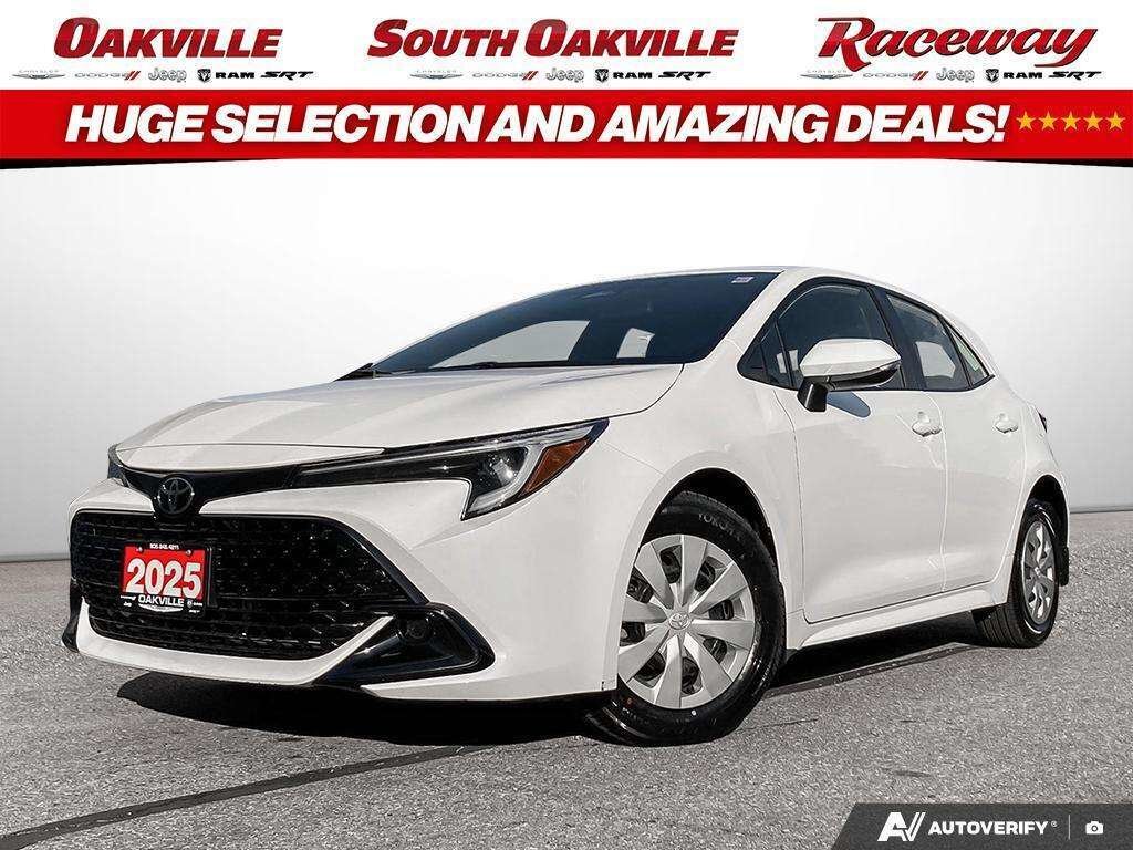 White 2025 Toyota Corolla Hatchback Hatchback Front-Wheel Drive Continuously Variable Transmission
