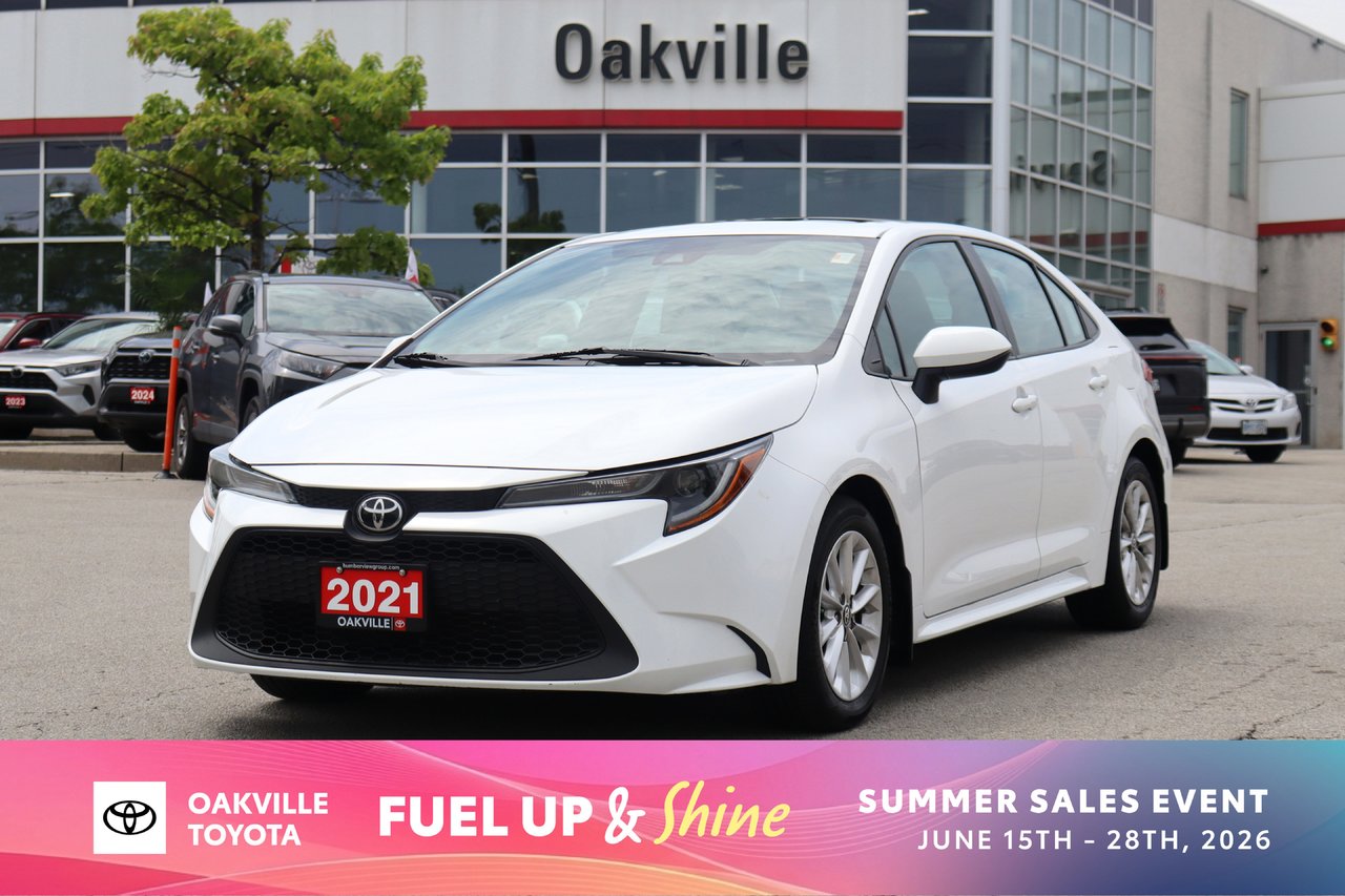 Super White 2021 Toyota Corolla LE FWD Sedan Front-Wheel Drive Continuously Variable Transmission