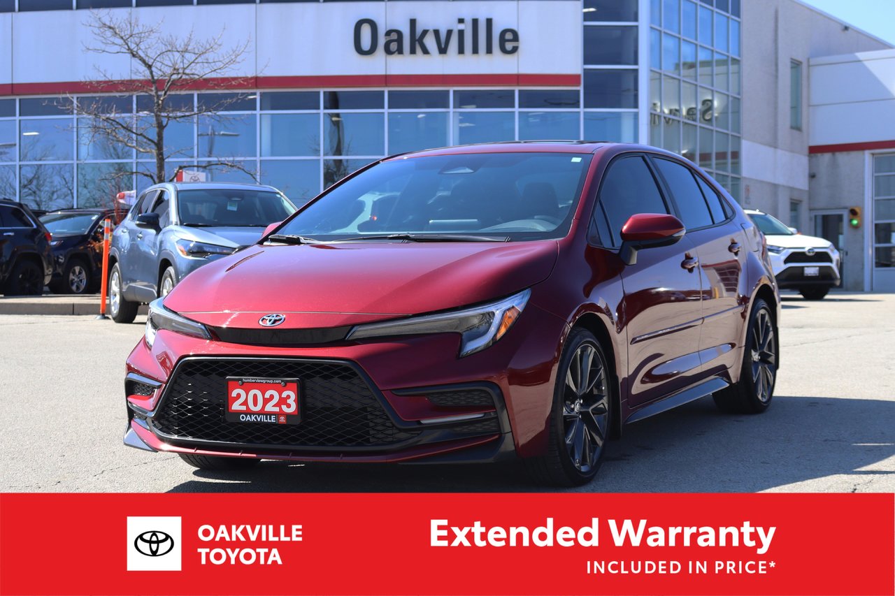 Red (Ruby Flare Pearl) 2023 Toyota Corolla SE FWD Sedan Front-Wheel Drive Continuously Variable Transmission