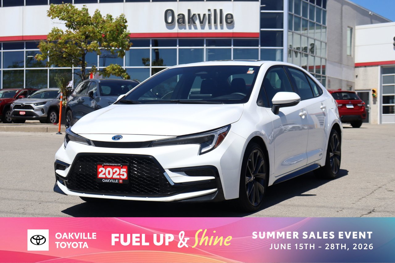 White 2025 Toyota Corolla Hybrid SE AWD Sedan All-Wheel Drive Continuously Variable Transmission