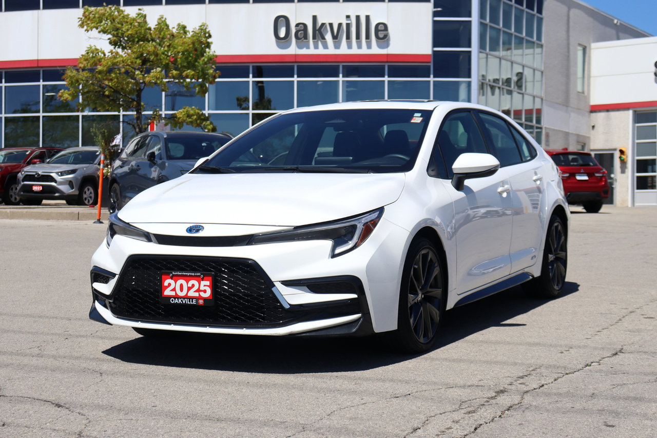 White 2025 Toyota Corolla Hybrid SE AWD Sedan All-Wheel Drive Continuously Variable Transmission