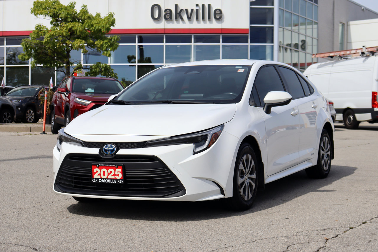 White 2025 Toyota Corolla Hybrid Sedan All-Wheel Drive Continuously Variable Transmission