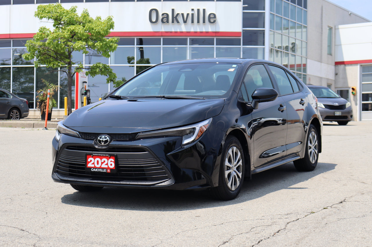 Midnight Black Metallic 2026 Toyota Corolla Hybrid Sedan Front-Wheel Drive Continuously Variable Transmission