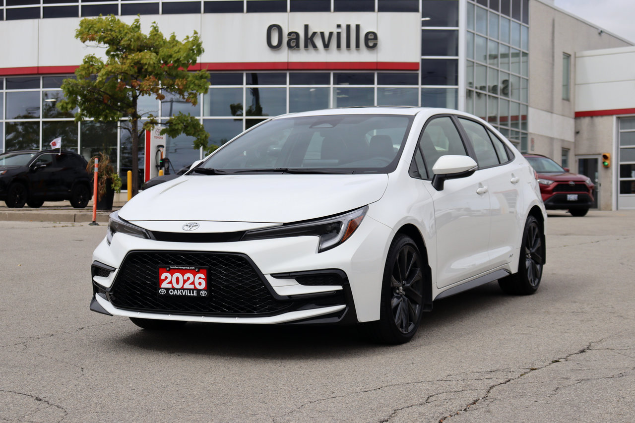 White 2026 Toyota Corolla Hybrid Sedan All-Wheel Drive Continuously Variable Transmission