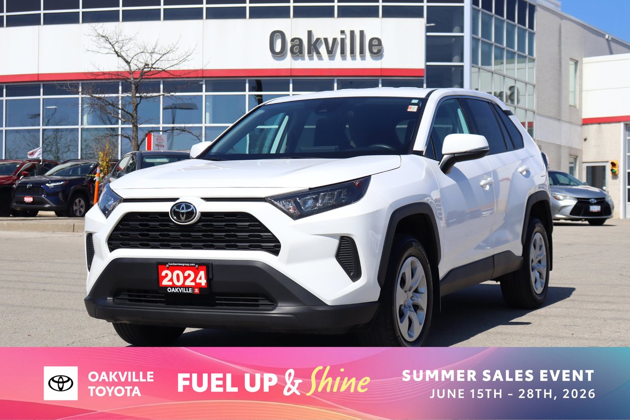 White 2024 Toyota RAV4 LE AWD SUV / Crossover All-Wheel Drive Automatic