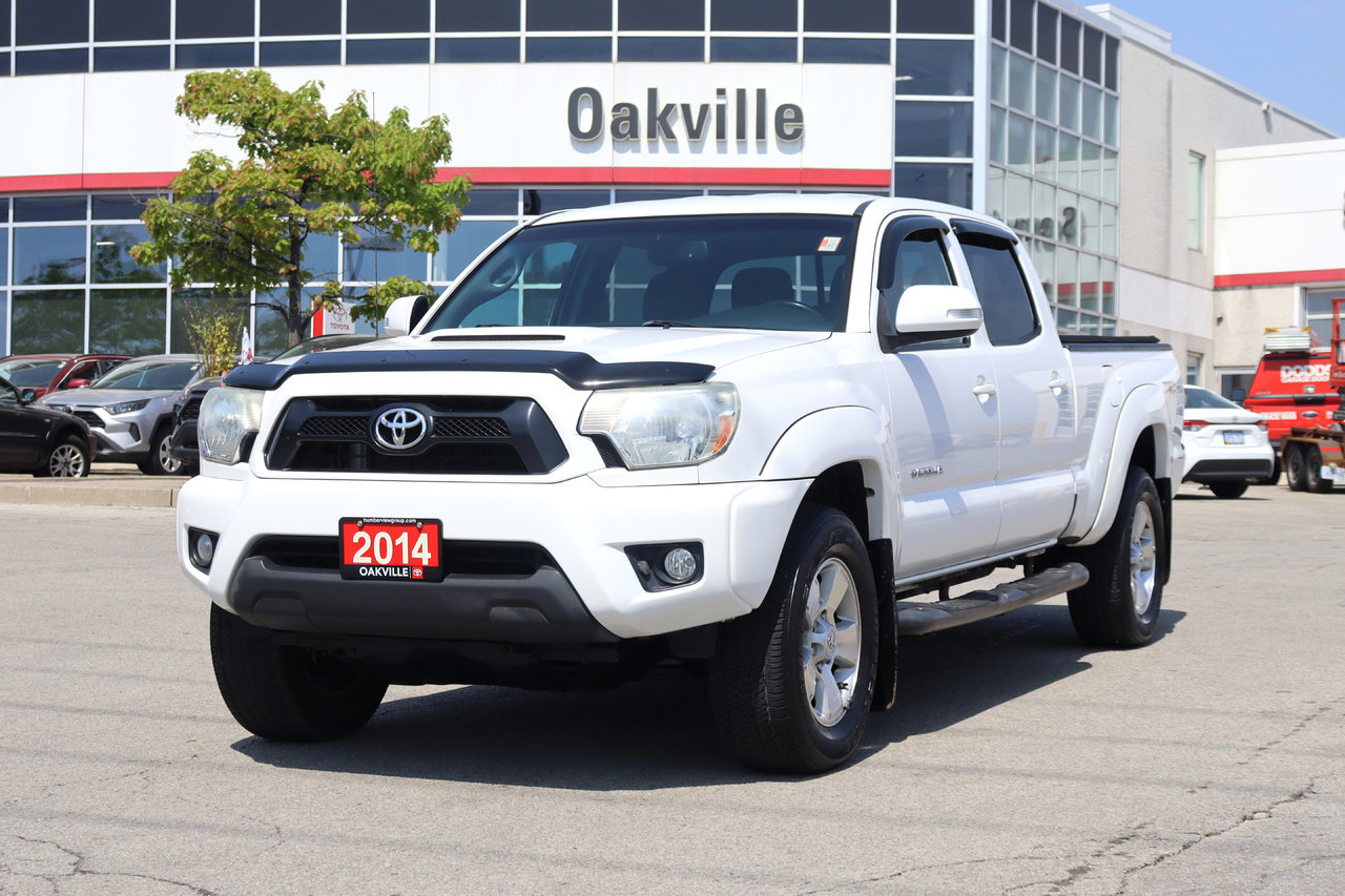 Alpine White 2014 Toyota Tacoma Double Cab SB V6 4WD Pickup Truck Four-Wheel Drive Automatic