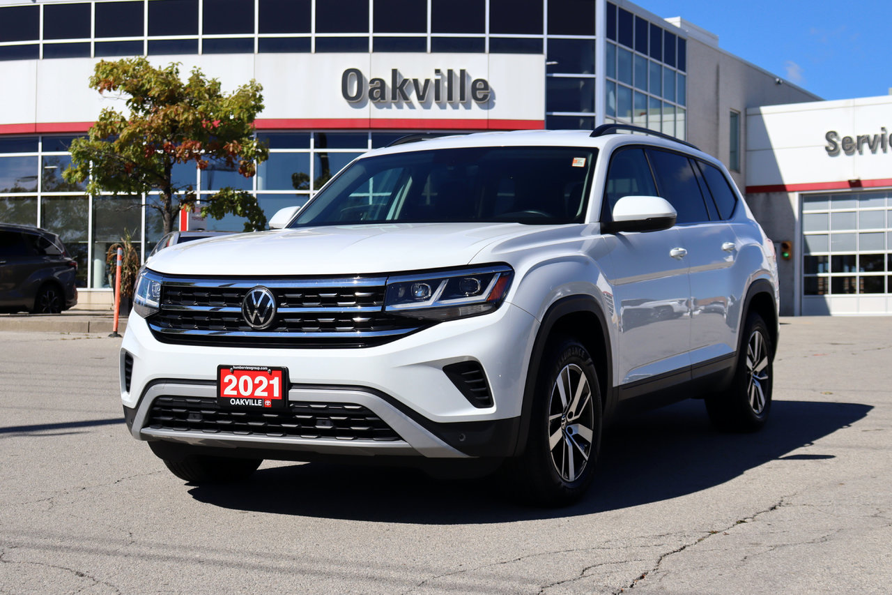 Pure White 2021 Volkswagen Atlas SUV / Crossover Automatic
