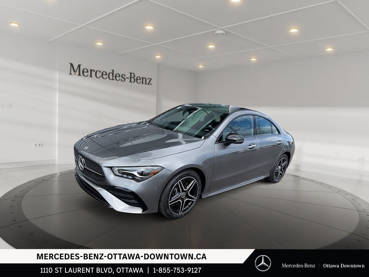 Gray (Mountain Grey Metallic) 2025 Mercedes-Benz CLA Coupe All-Wheel Drive Automatic