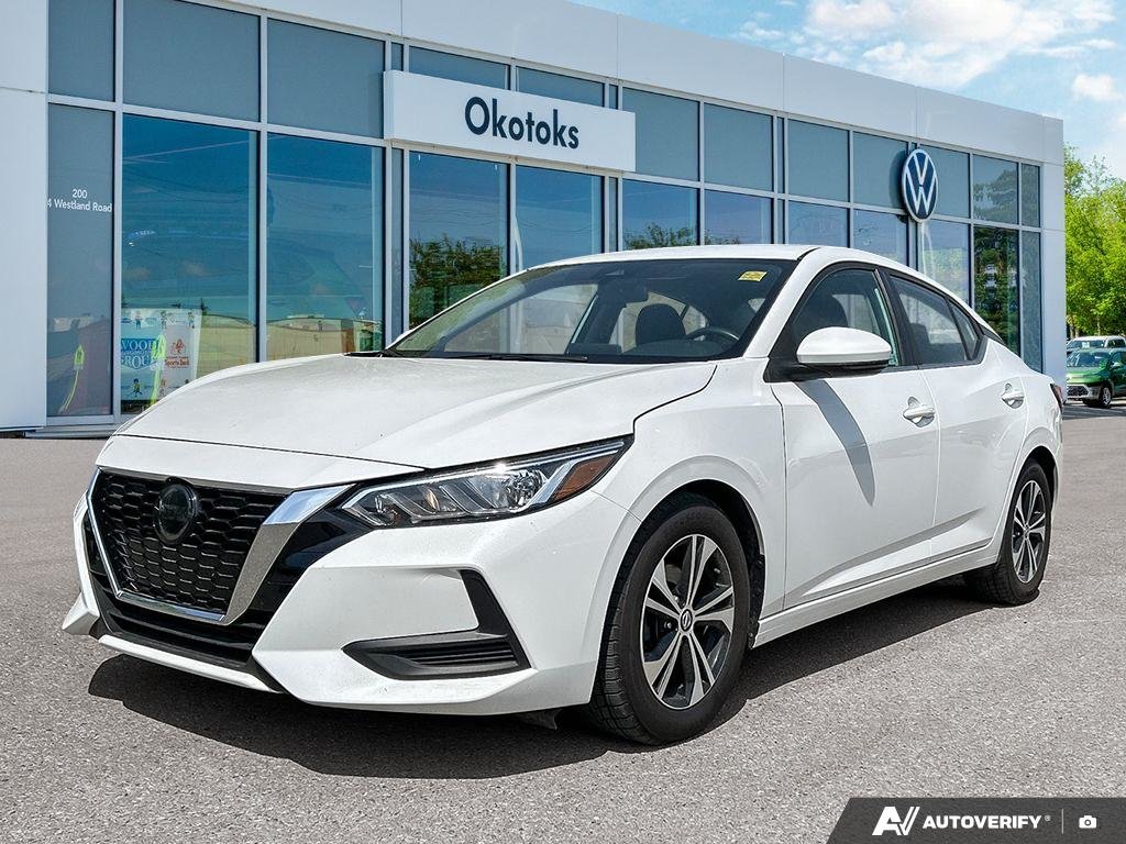 White 2023 Nissan Sentra SV FWD Sedan Front-Wheel Drive