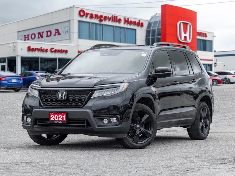 Crystal Black Pearl 2021 Honda Passport Touring AWD SUV / Crossover All-Wheel Drive Automatic
