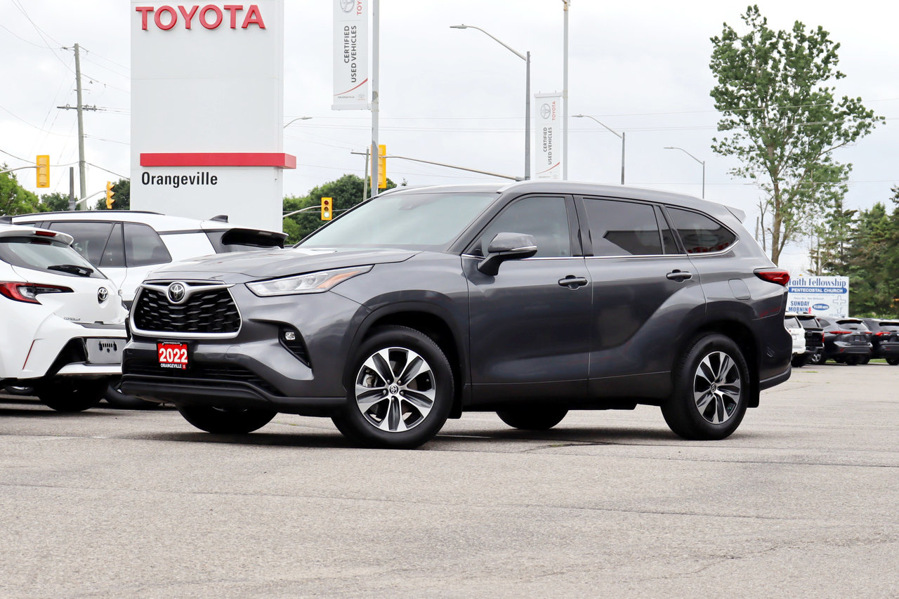 Gray (Magnetic Grey Metallic) 2022 Toyota Highlander XLE AWD SUV / Crossover All-Wheel Drive Automatic