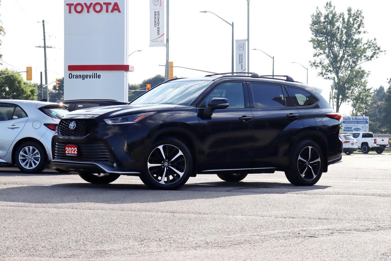 Midnight Black Metallic 2022 Toyota Highlander SUV / Crossover All-Wheel Drive Automatic