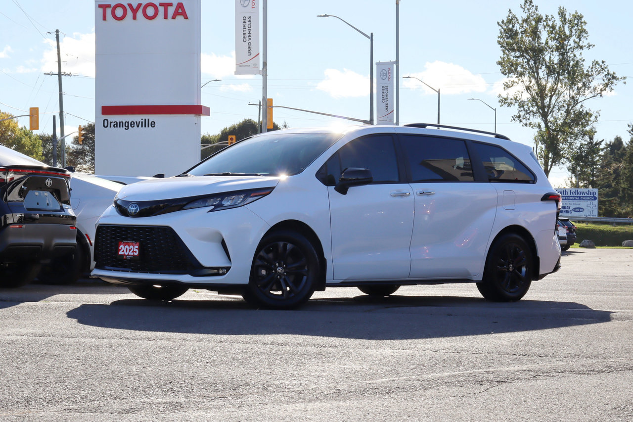 White 2025 Toyota Sienna Minivan All-Wheel Drive
