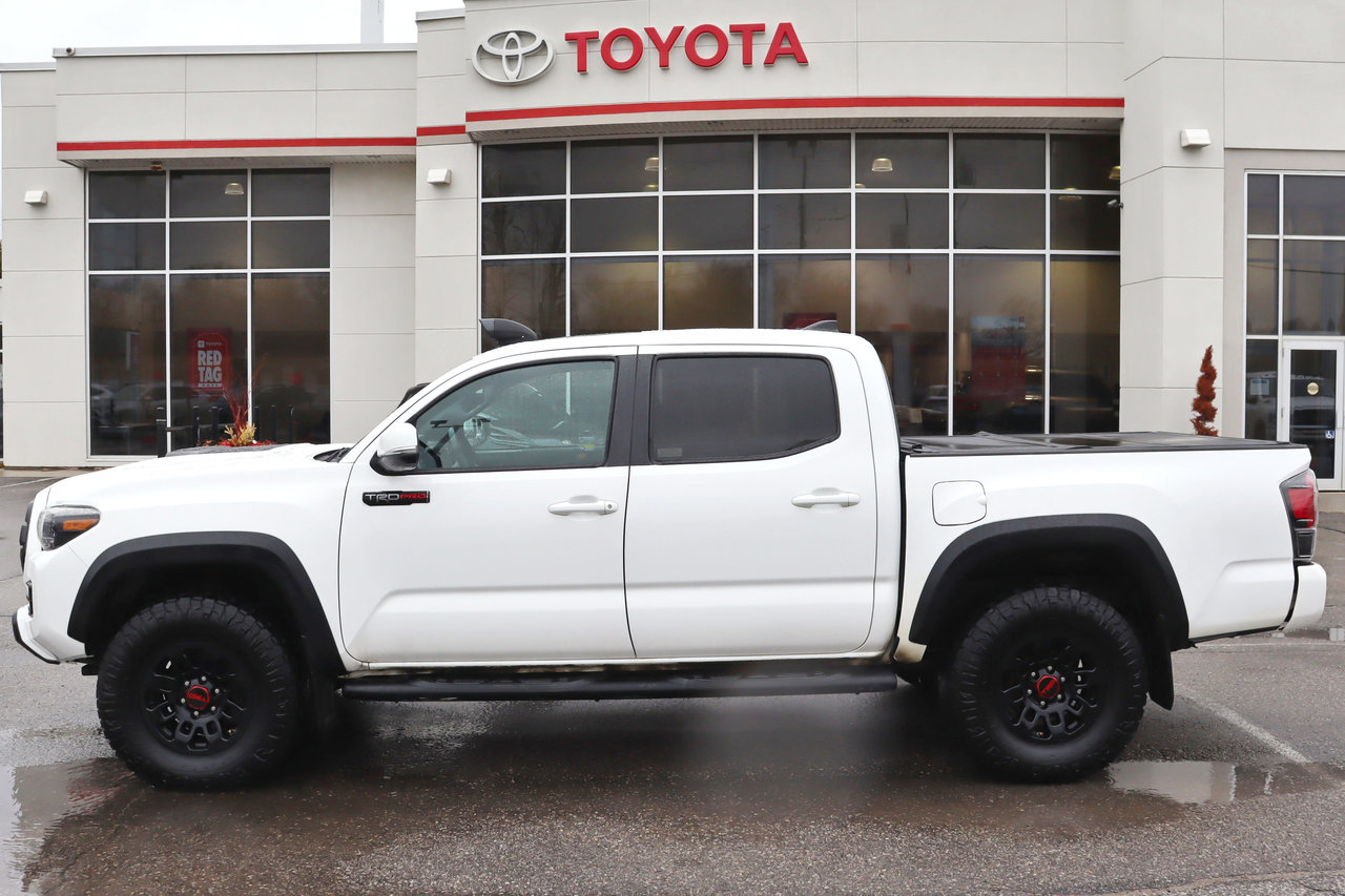 Super White 2019 Toyota Tacoma TRD Pro Double Cab 4WD Pickup Truck Four-Wheel Drive Automatic