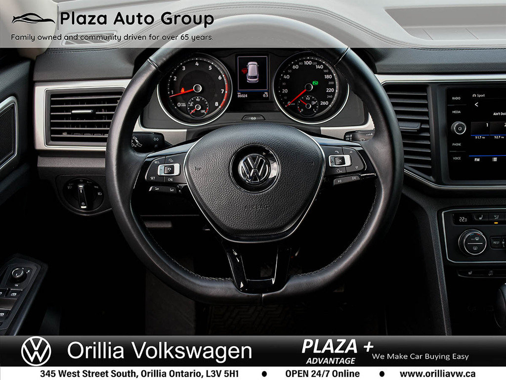 2018 Volkswagen Atlas COMFORTLINE HEATED LEATHER SEATS | ONE OWNER | LOW KM |