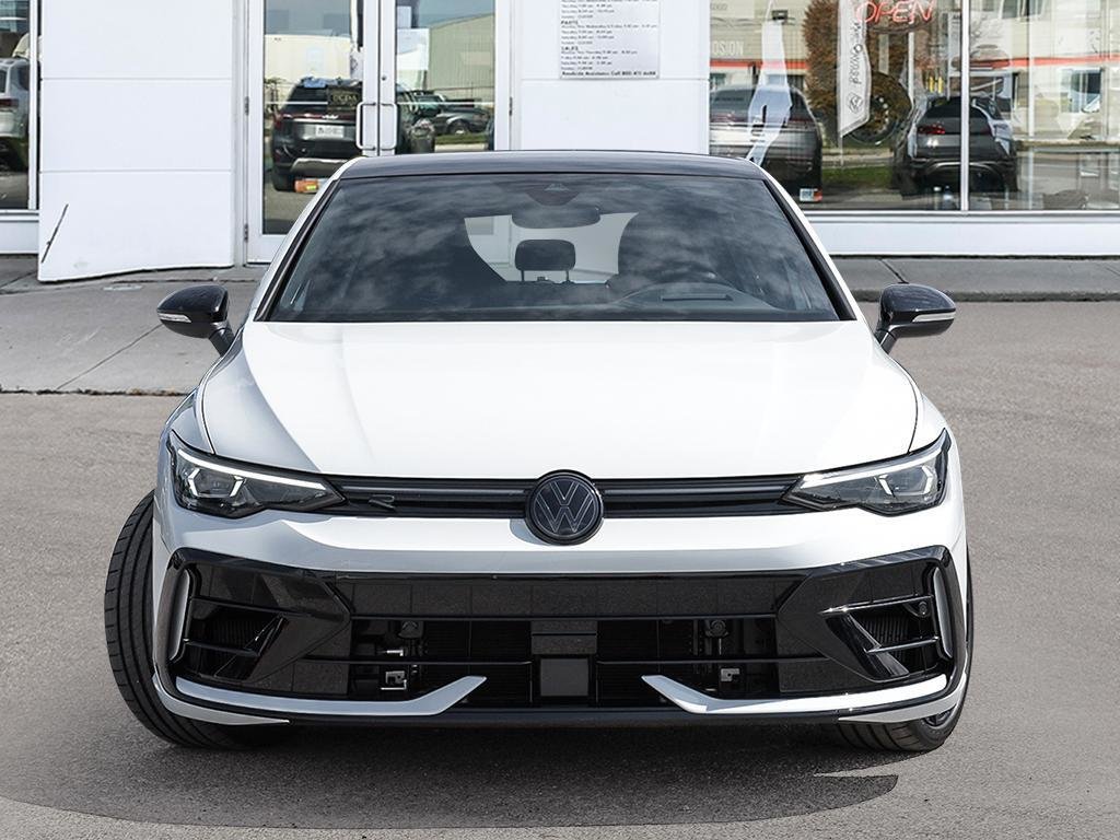 2025 Volkswagen Golf R Black Edition Akrapovic Exhaust / Pure White W Black Roof