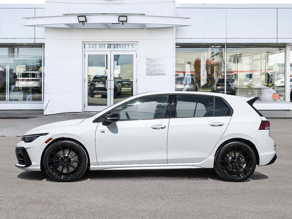 2025 Volkswagen Golf R Black Edition Akrapovic Exhaust / Pure White W Black Roof