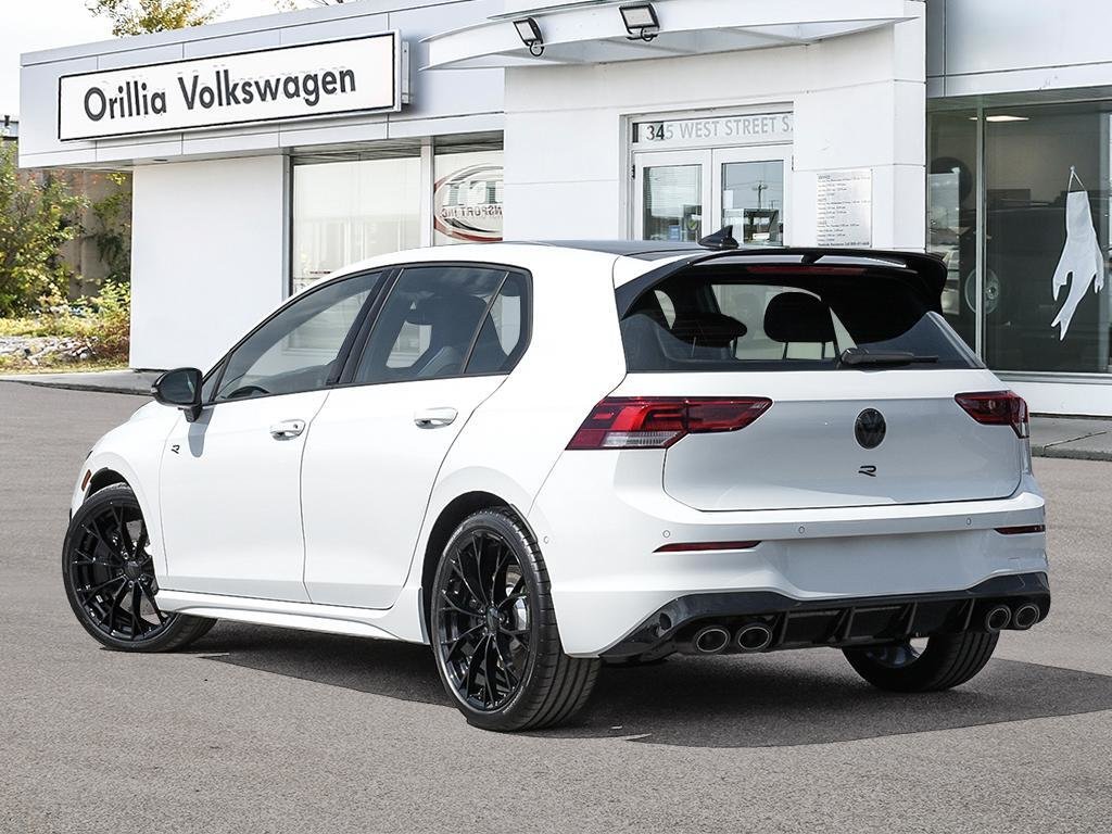 2025 Volkswagen Golf R Black Edition Akrapovic Exhaust / Pure White W Black Roof
