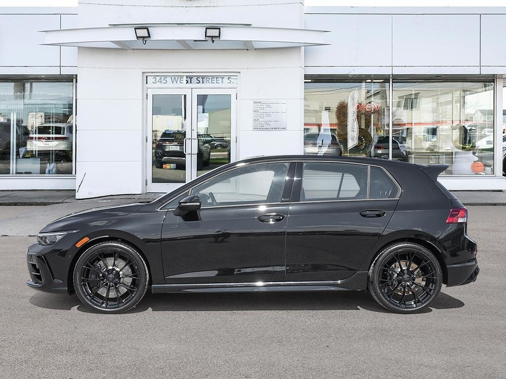 2025 Volkswagen Golf R Black Edition Akrapovic Exhaust / Mythos Black Metallic