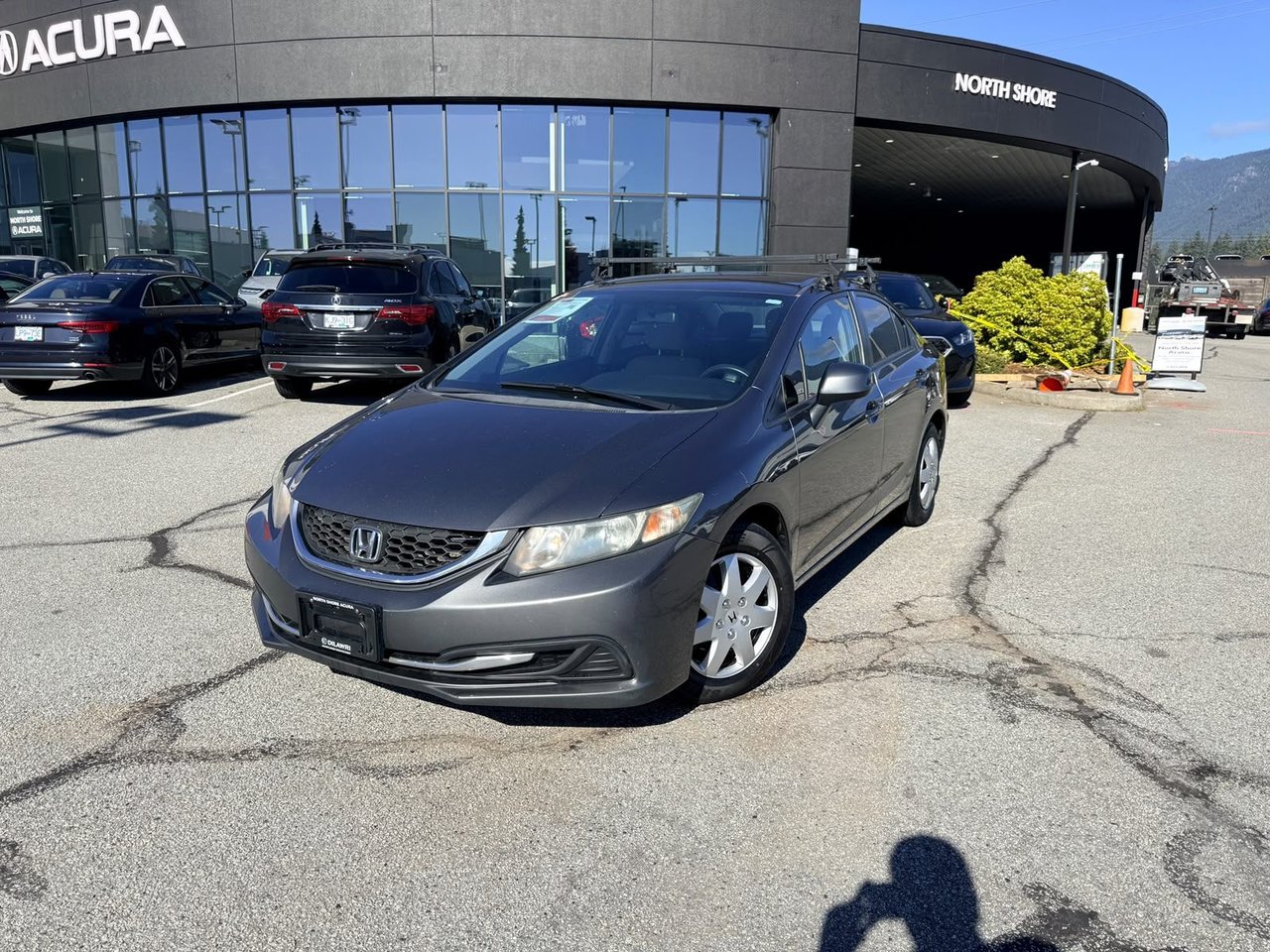 White 2013 Honda Civic Sedan Front-Wheel Drive Automatic