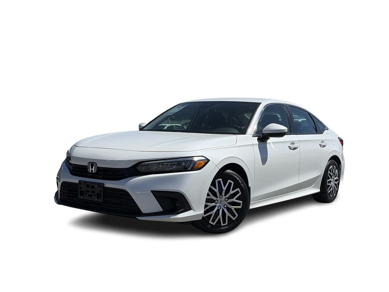 Platinum White Pearl 2022 Honda Civic Sedan Front-Wheel Drive Automatic