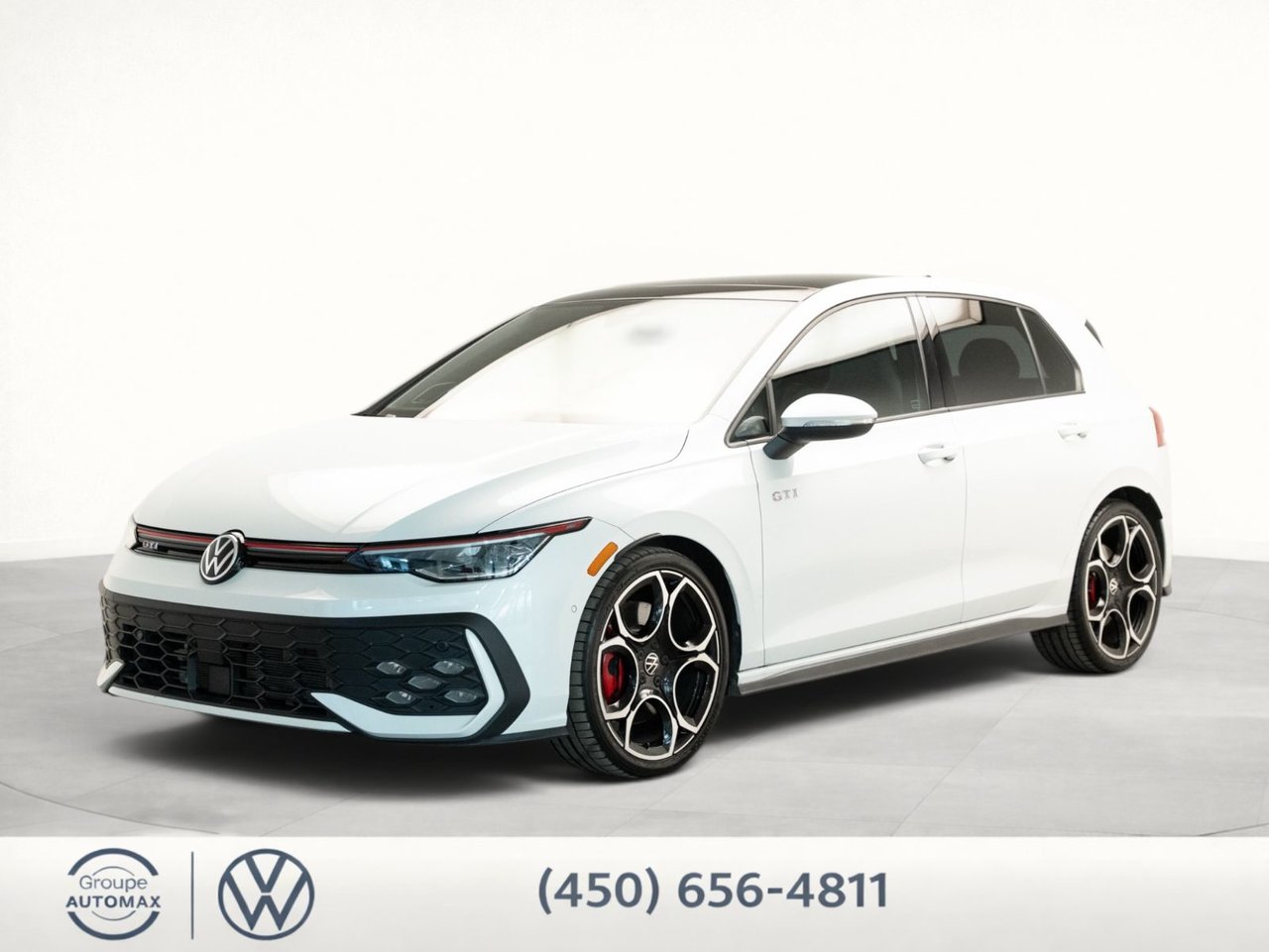 Oryx White Pearl 2025 Volkswagen Golf GTI Hatchback Front-Wheel Drive Automatic