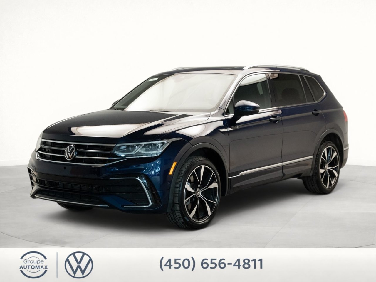 Atlantic Blue Metallic 2023 Volkswagen Tiguan Highline R-Line 4Motion SUV / Crossover All-Wheel Drive Automatic