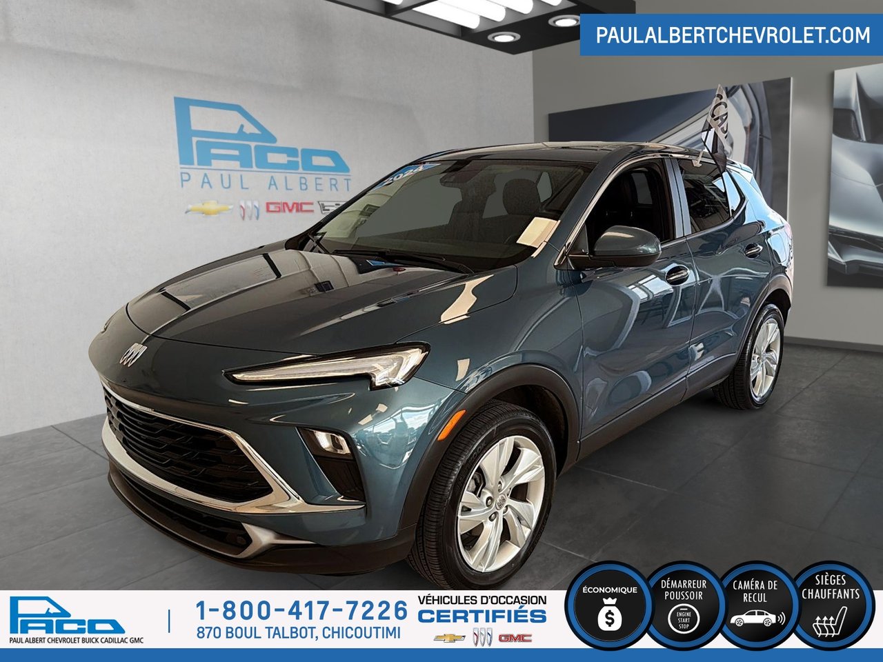 Blue (BLEU OCEAN METALLISE) 2024 Buick Encore GX SUV / Crossover All-Wheel Drive Automatic