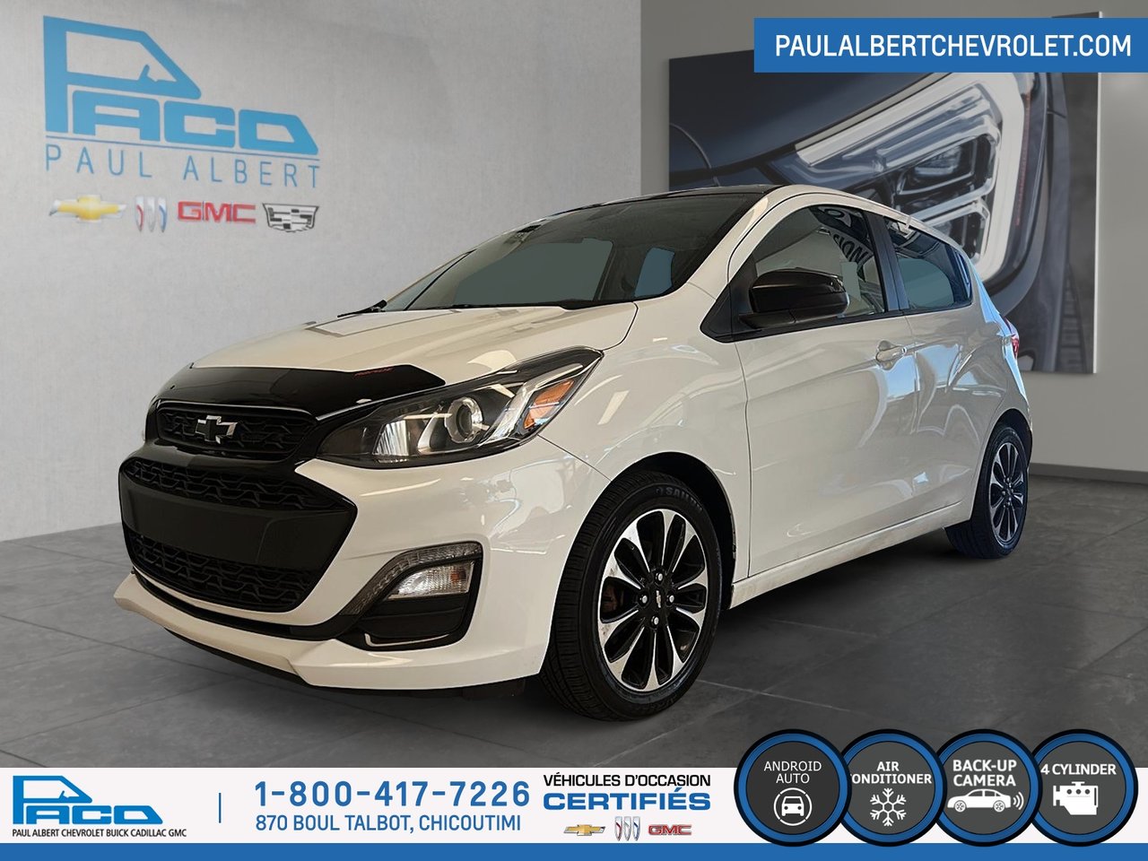 Summit White 2021 Chevrolet Spark Hatchback Front-Wheel Drive Automatic