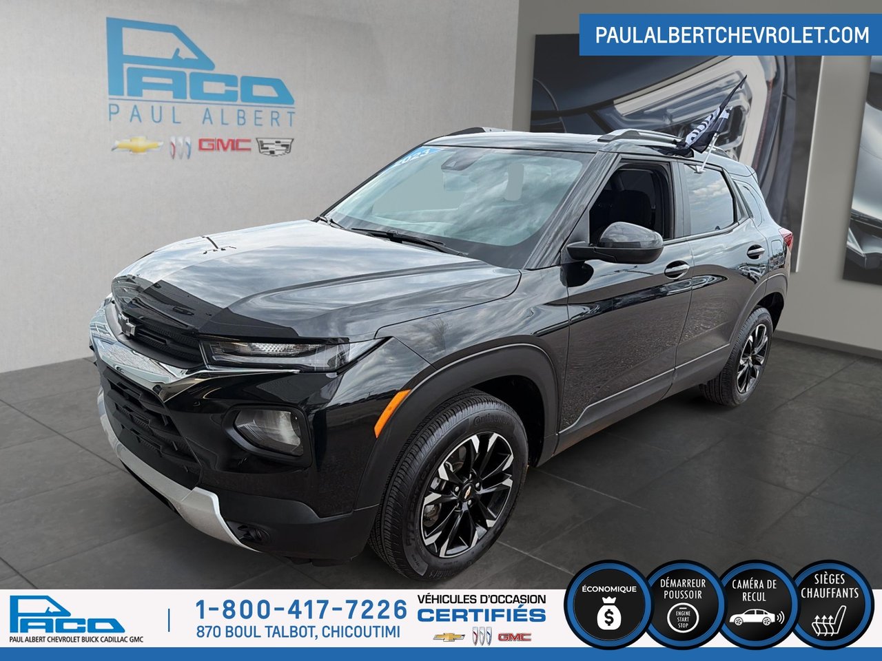 Black (NOIR MOSAIQUE METALLISE) 2023 Chevrolet Trailblazer SUV / Crossover Four-Wheel Drive Automatic