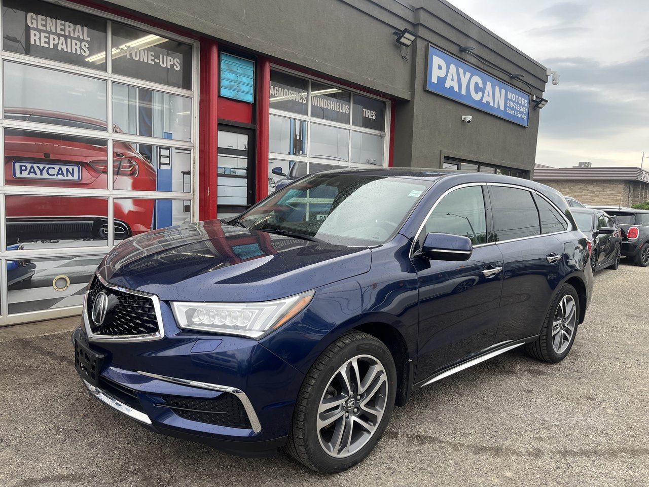 Blue 2018 Acura MDX SUV / Crossover  Automatic