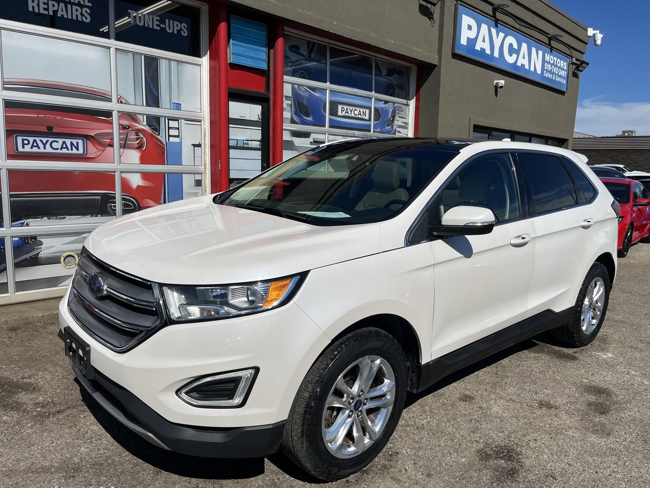 White 2018 Ford Edge SUV / Crossover All-Wheel Drive Automatic