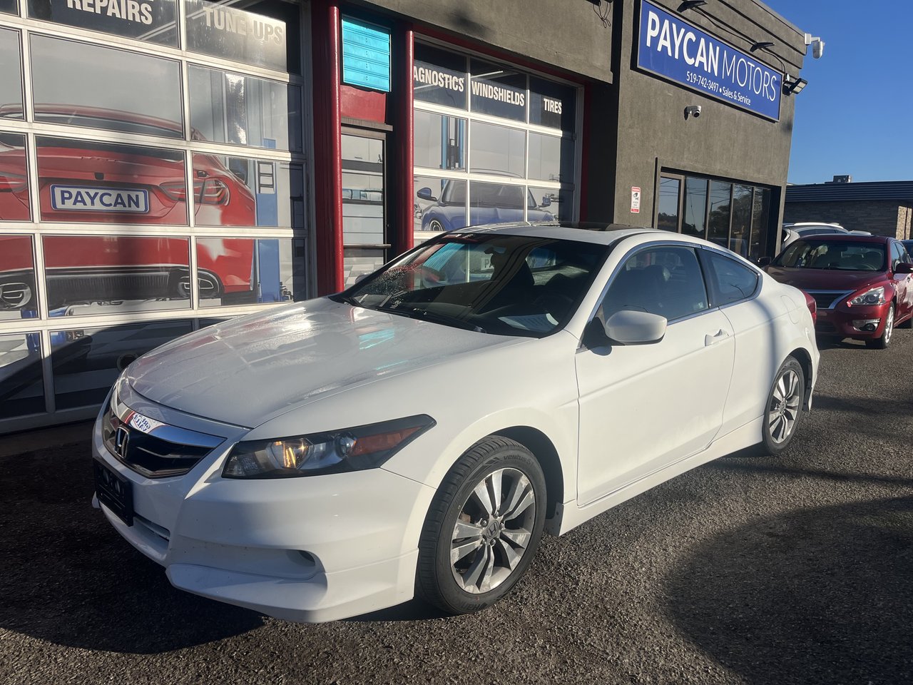 White 2012 Honda Accord Coupe Coupe Front-Wheel Drive Automatic