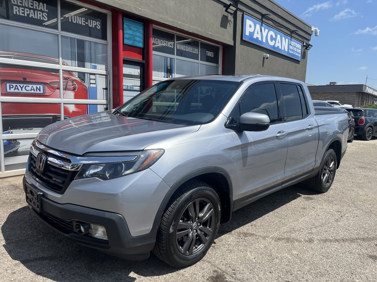 Gray 2017 Honda Ridgeline Pickup Truck All-Wheel Drive Automatic