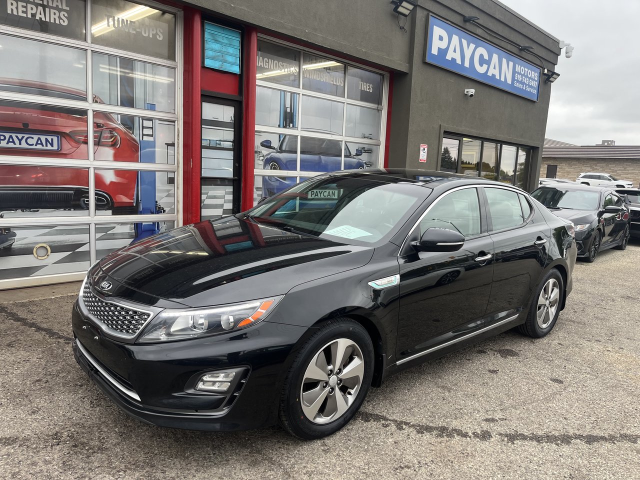 Black 2014 Kia Optima Hybrid EX Sedan Front-Wheel Drive Automatic