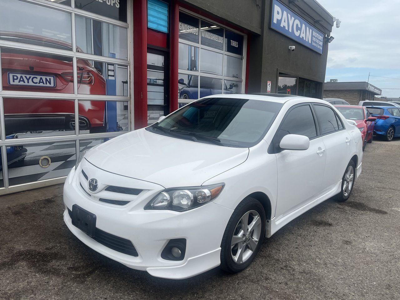White 2013 Toyota Corolla Sedan Front-Wheel Drive Automatic