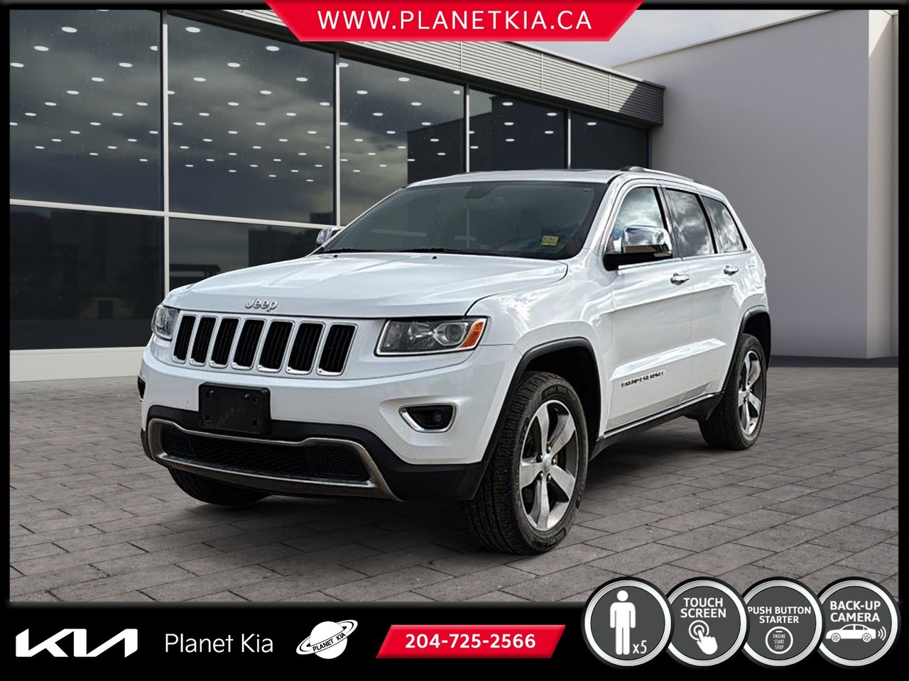 White 2015 Jeep Grand Cherokee SUV / Crossover Four-Wheel Drive Automatic