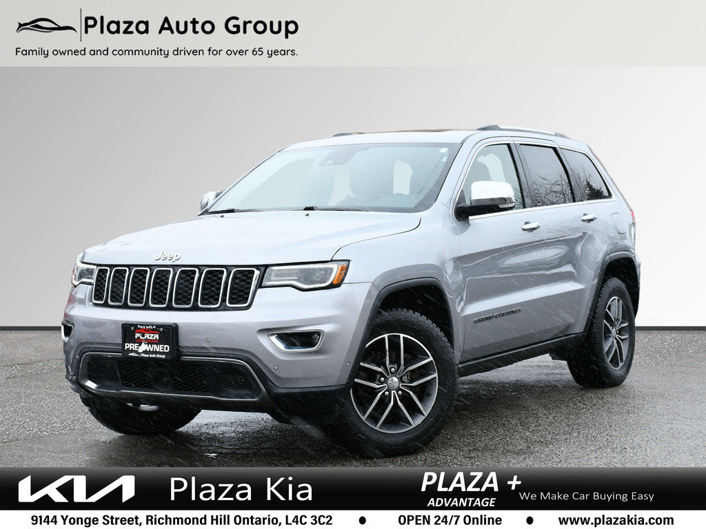 2018 Jeep Grand Cherokee Limited 4X4|LEATHER|PANO ROOF|8 INCH DISPLAY|