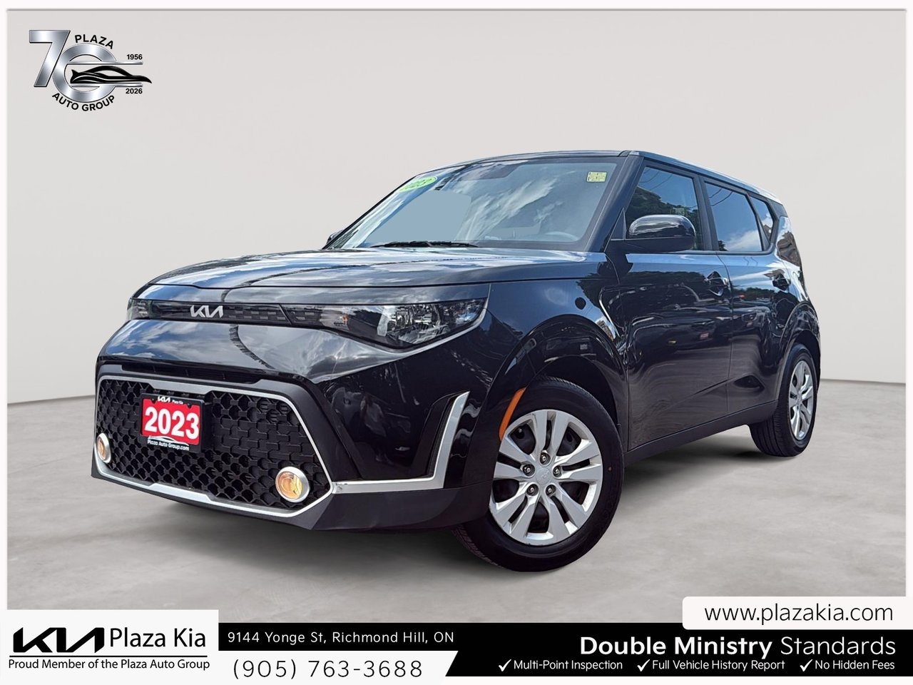 Black 2023 Kia Soul SUV / Crossover Front-Wheel Drive Continuously Variable Transmission