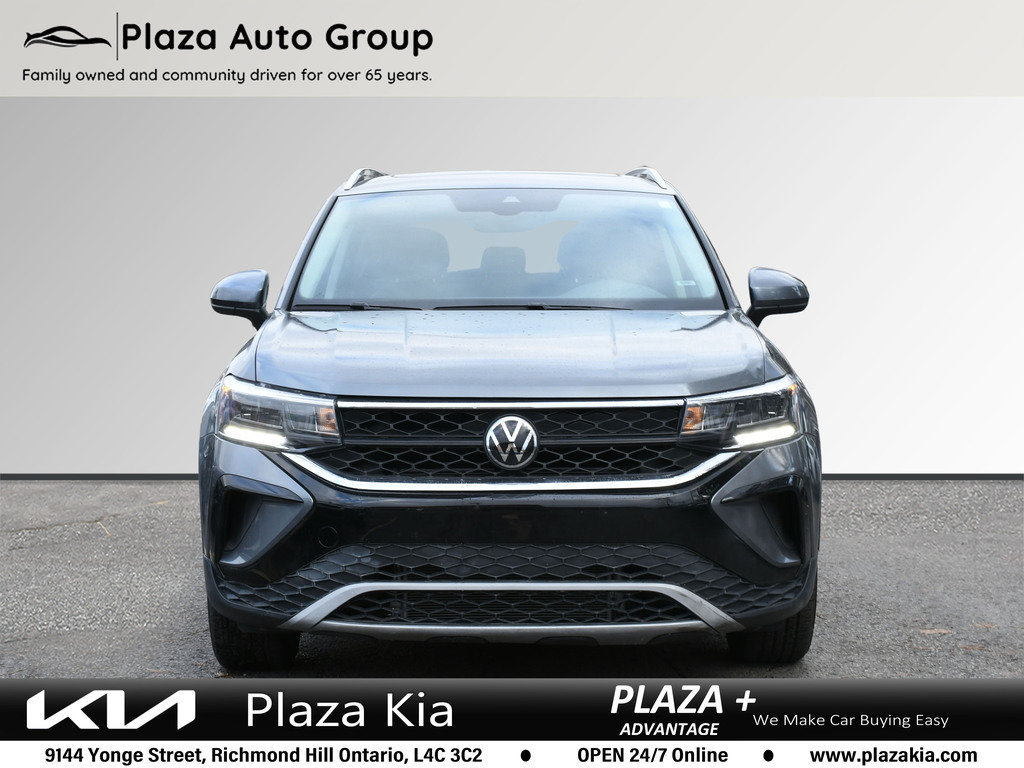 2024 Volkswagen Taos Comfortline Pano Roof|Carplay|Blind Spot Assist|Low Kms|