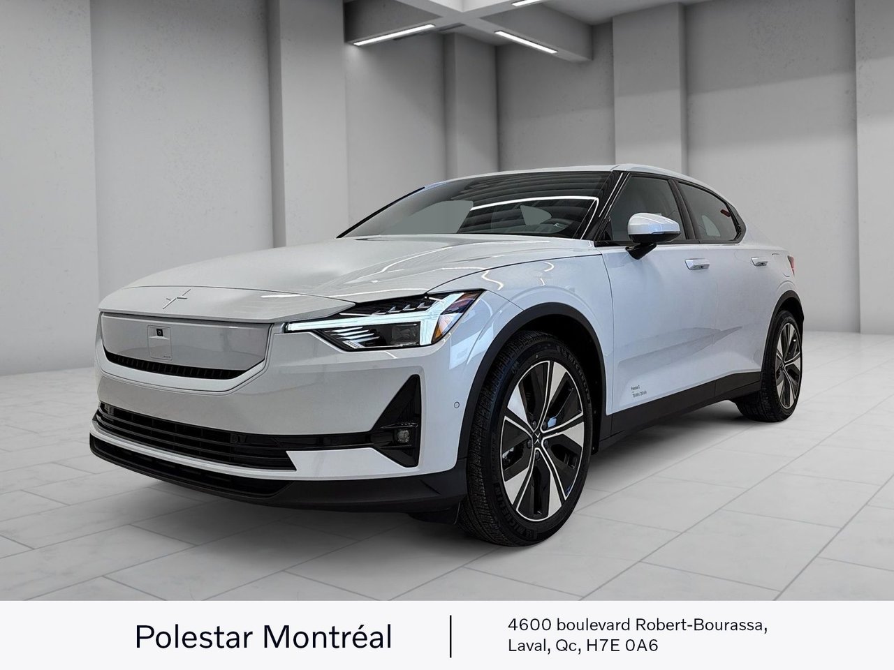 Silver (GLACIER ARGENT MÉTALLISÉ) 2024 Polestar 2 Sedan All-Wheel Drive Automatic