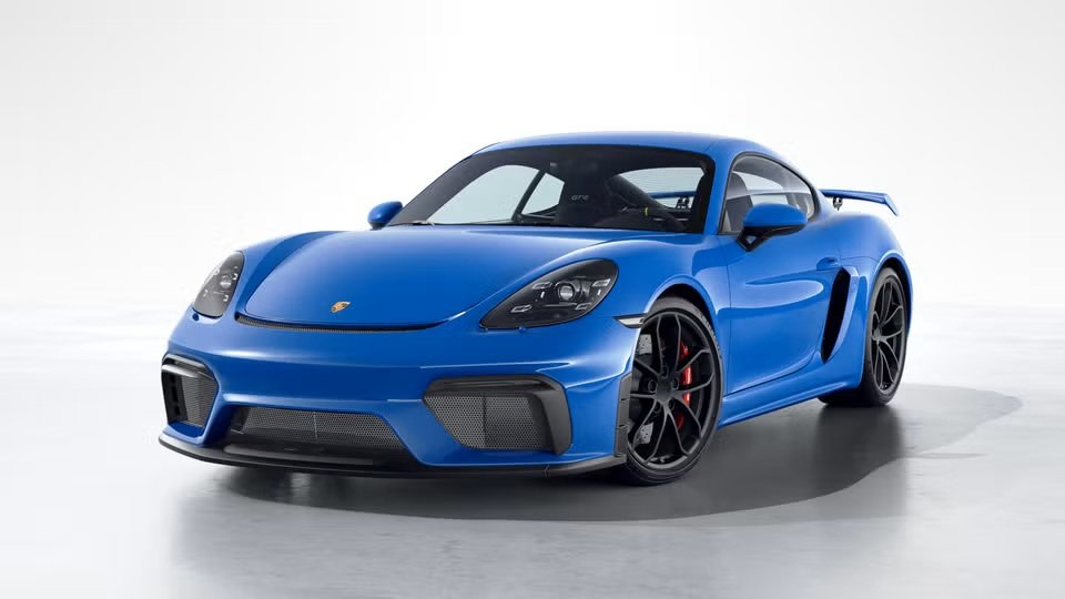 Shark Blue 2023 Porsche 718 Cayman GT4 RWD Coupe Rear-Wheel Drive 