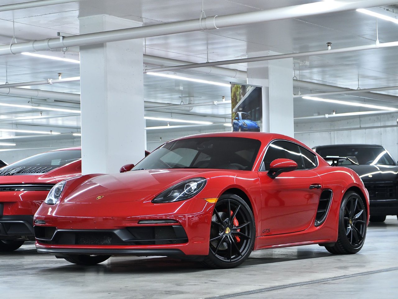 Carmine Red 2019 Porsche 718 Cayman Coupe Rear-Wheel Drive 