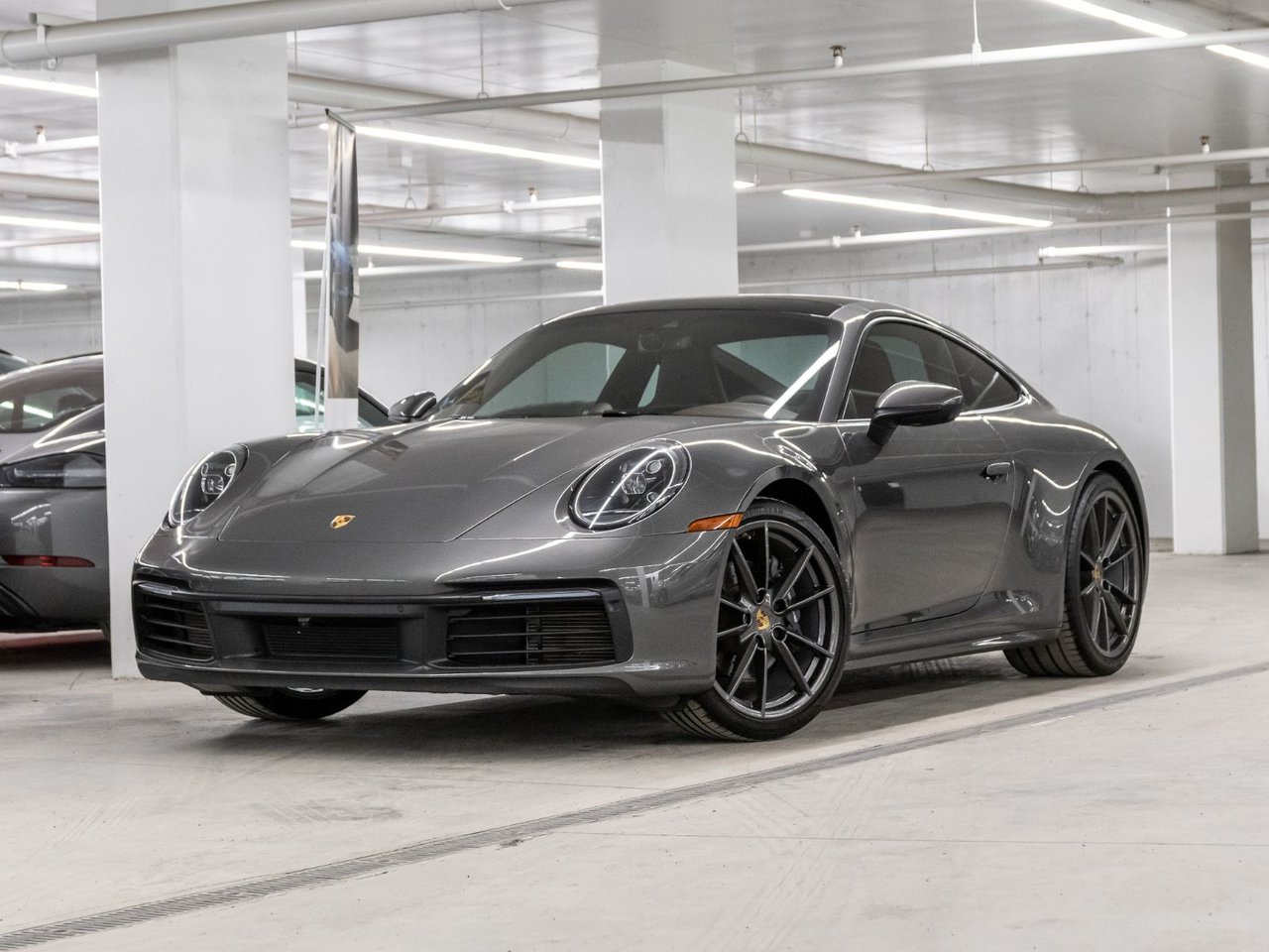 Gray (Agate Grey Metallic) 2021 Porsche 911 Coupe All-Wheel Drive Automatic