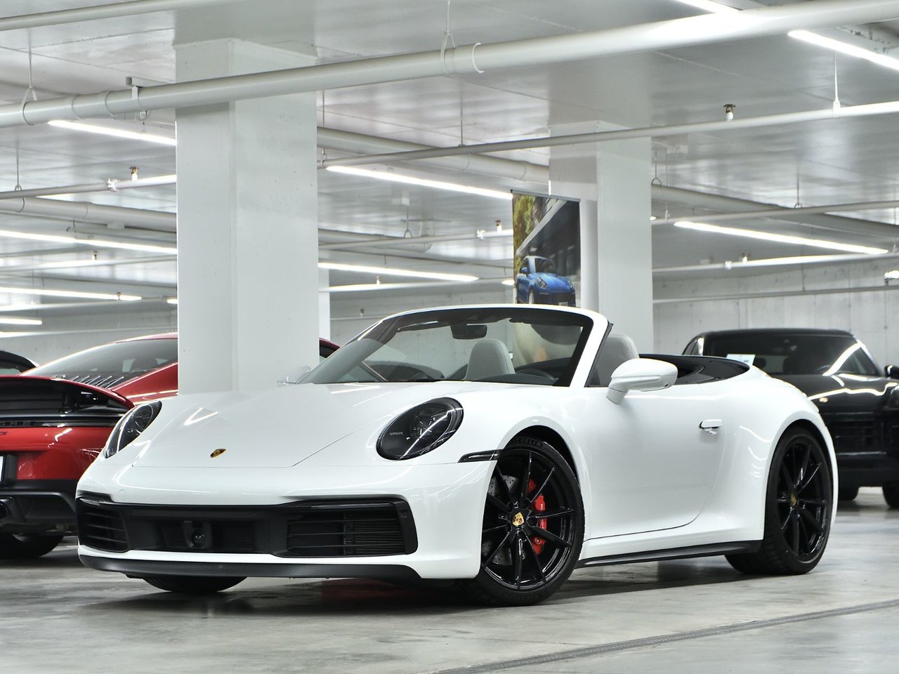 White 2024 Porsche 911 Convertible All-Wheel Drive 
